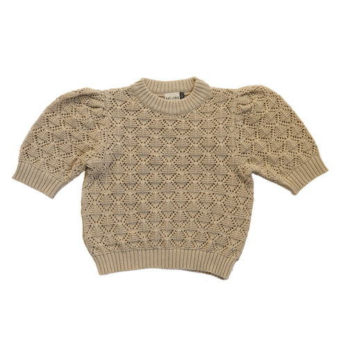 Kalinka Ona Sweater - Cream, Pumpkin, Moss - 2/4Y, 4/6Y