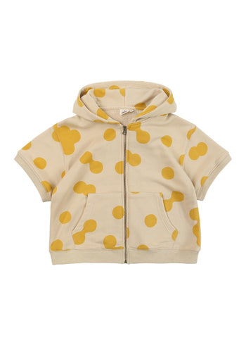 Jelly Mallow Ugly Dot Short Zip-up Hoodie - 110cm, 120cm