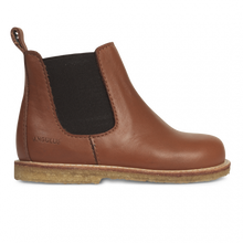 Load image into Gallery viewer, Angulus Starter Chelsea Boots with Elastic and Zipper - Cognac Brown - 24，25