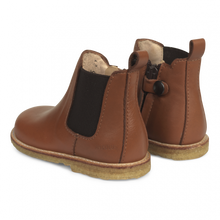 Load image into Gallery viewer, Angulus Starter Chelsea Boots with Elastic and Zipper - Cognac Brown - 24，25