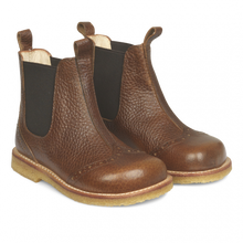 Load image into Gallery viewer, Angulus Chelsea Boot with Hole Pattern - Medium Brown - 28，31