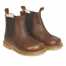 Load image into Gallery viewer, Angulus Chelsea Boot with Hole Pattern - Medium Brown - 28，30，31