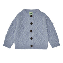 Load image into Gallery viewer, Fub Baby Lambswool Cardigan - Ice Melange - 86cm Last One
