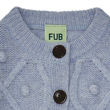 Load image into Gallery viewer, Fub Baby Lambswool Cardigan - Ice Melange - 86cm Last One