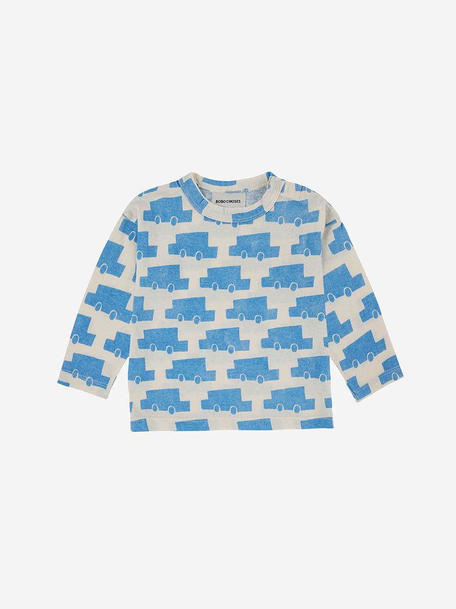 Bobo Choses Cars All Over Long Sleeve T-shirt - 18/24M, 24/36M