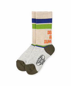 Denim Dungaree Socks - Green - LL Last One
