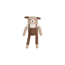 Load image into Gallery viewer, Main Sauvage Knitted Soft Toy - Puppy - Nut Overall