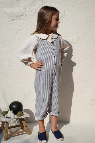 House of Paloma Attis Jumpsuit - Mediterrano Stripe - 6Y Last One