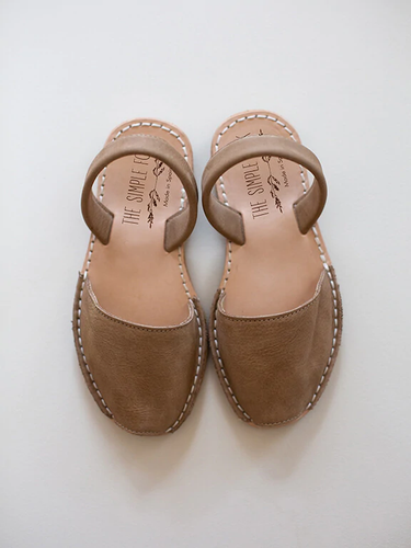 The Simple Folk The Avarca Sandal - Biscotti/Bark - 24, 25, 26, 27, 28, 29