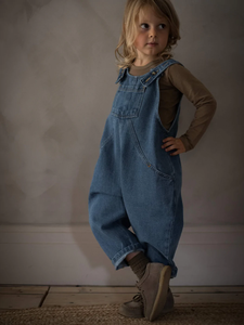 The Simple Folk The Oversized Denim Dungaree - 18/24M, 3/4Y, 4/5Y