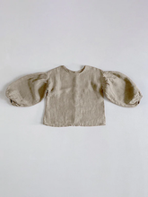 Load image into Gallery viewer, The Simple Folk The Balloon Sleeve Top - Oatmeal - 4/5Y Last One