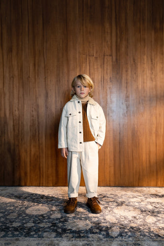 Bebe Organic Paul Trousers - Ivory - 3Y Last One