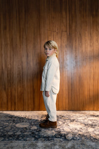 Bebe Organic Paul Trousers - Ivory - 3Y Last One