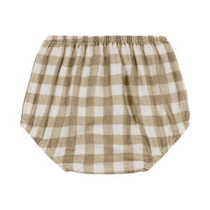 Studio Boheme Ami Bloomers- Khaki Gingham - 18M Last One