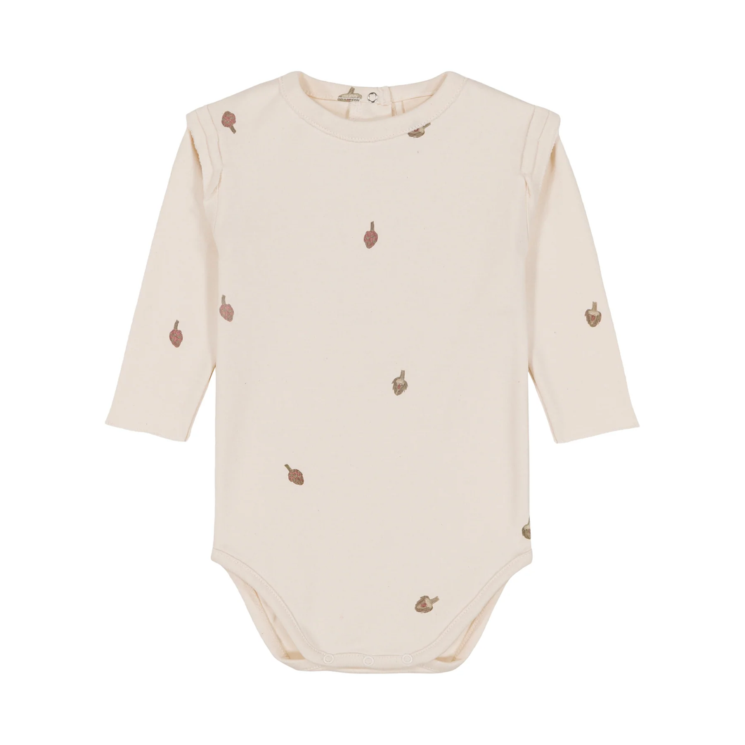 Studio Boheme Lala Bodysuit - Artichoke Ecru - 18M Last One