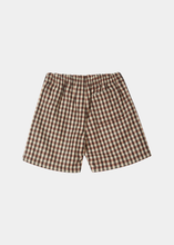 Load image into Gallery viewer, Caramel Alastar Shorts - Brown/Cream Check - 3Y, 4Y, 6Y