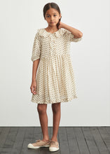 Load image into Gallery viewer, Caramel Angelica Dress - Posey Dot Print - 3Y, 4Y