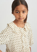 Load image into Gallery viewer, Caramel Angelica Dress - Posey Dot Print - 3Y, 4Y