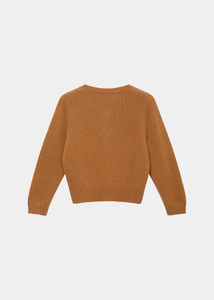 Caramel Rosa Cashmere Cardigan - Toffee - 3Y, 4Y