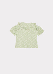 Caramel Lionfish T-shirt - Mint Print - 3Y, 4Y
