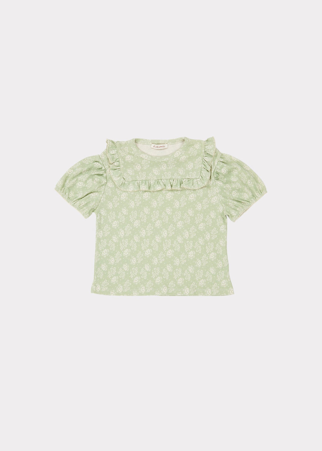 Caramel Lionfish T-shirt - Mint Print - 3Y, 4Y