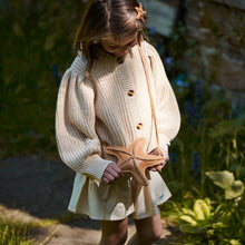Load image into Gallery viewer, Donsje Dica Cardigan - Milk Chocolate Melange/White Almond Melange - 2/3Y, 3/4Y, 4/5Y, 5/6Y
