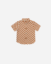 Load image into Gallery viewer, Rylee + Cru Collared Shirt - Rust Check - 2/3Y, 4/5Y, 6/7Y