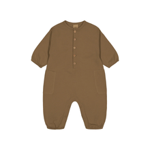 Load image into Gallery viewer, Studio Boheme Big Papi Jumpsuit - Cocoa - 18M, 24M