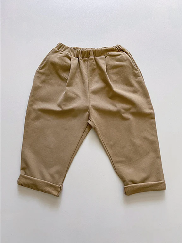 The Simple Folk The Cozy Trouser - Camel - 3/4Y, 4/5Y