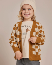 Load image into Gallery viewer, Rylee + Cru Button Cardigan - Checkerboard - 18/24M, 2/3Y, 4/5Y, 6/7Y