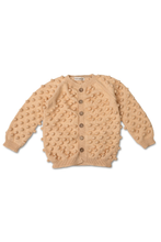 Load image into Gallery viewer, Minimom Popcorn Cardigan - Tan - 2/3Y, 3/4Y