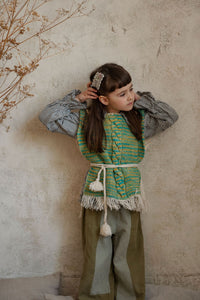 Majula Handmade Autumn Grass Vest - 5/7Y, 8/10Y