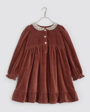 Load image into Gallery viewer, Little Cotton Clothes ElvieDress - Copper Velvet - 2/3Y, 3/4Y,  4/5Y, 5/6Y