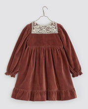 Load image into Gallery viewer, Little Cotton Clothes ElvieDress - Copper Velvet - 2/3Y, 3/4Y