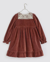 Load image into Gallery viewer, Little Cotton Clothes ElvieDress - Copper Velvet - 2/3Y, 3/4Y,  4/5Y, 5/6Y