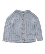 Load image into Gallery viewer, Oeuf Everyday Cardi - Brown - 18/24M, 2/3Y, 3/4Y, 5/6Y