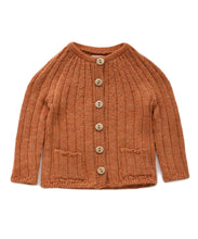 Load image into Gallery viewer, Oeuf Everyday Cardi - Brown - 18/24M, 2/3Y, 3/4Y, 5/6Y