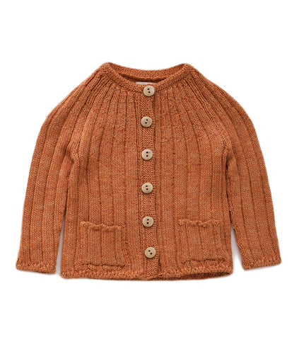 Oeuf Everyday Cardi - Brown - 18/24M, 2/3Y, 3/4Y, 5/6Y