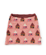Load image into Gallery viewer, Oeuf House Motif Skirt - Peony - 2/3Y, 3/4Y