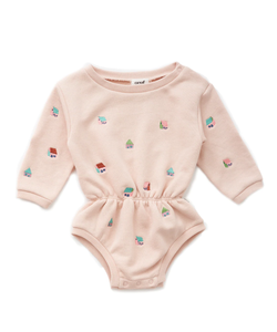 Oeuf Terry Onesie - Blush - 12/18M, 18/24M