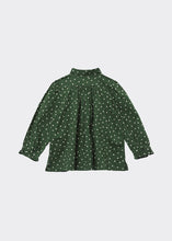 Load image into Gallery viewer, Caramel Folsom Blouse - Evergreen Spot - 4Y Last One