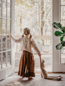The Simple Folk The Ruffle Culotte - Cinnamon - 18/24M Last One