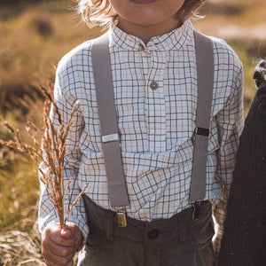 Grace Baby & Child Suspenders - Grey