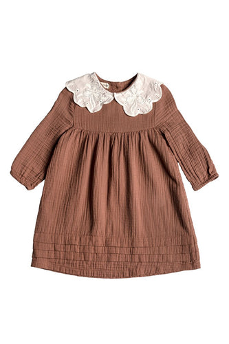 Minimom Magnolia Dress - Bronze - 1/2Y, 5/6Y