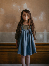 Load image into Gallery viewer, The Simple Folk Oversized Denim Pinafore - 2/3Y, 3/4Y