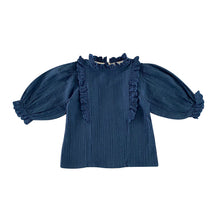Load image into Gallery viewer, Liilu STELLA BLOUSE - Milk，Ocean Blue - 2Y，4Y