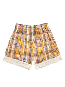 The New Society Andrea Short - Multi Colour Check - 3Y, 6Y