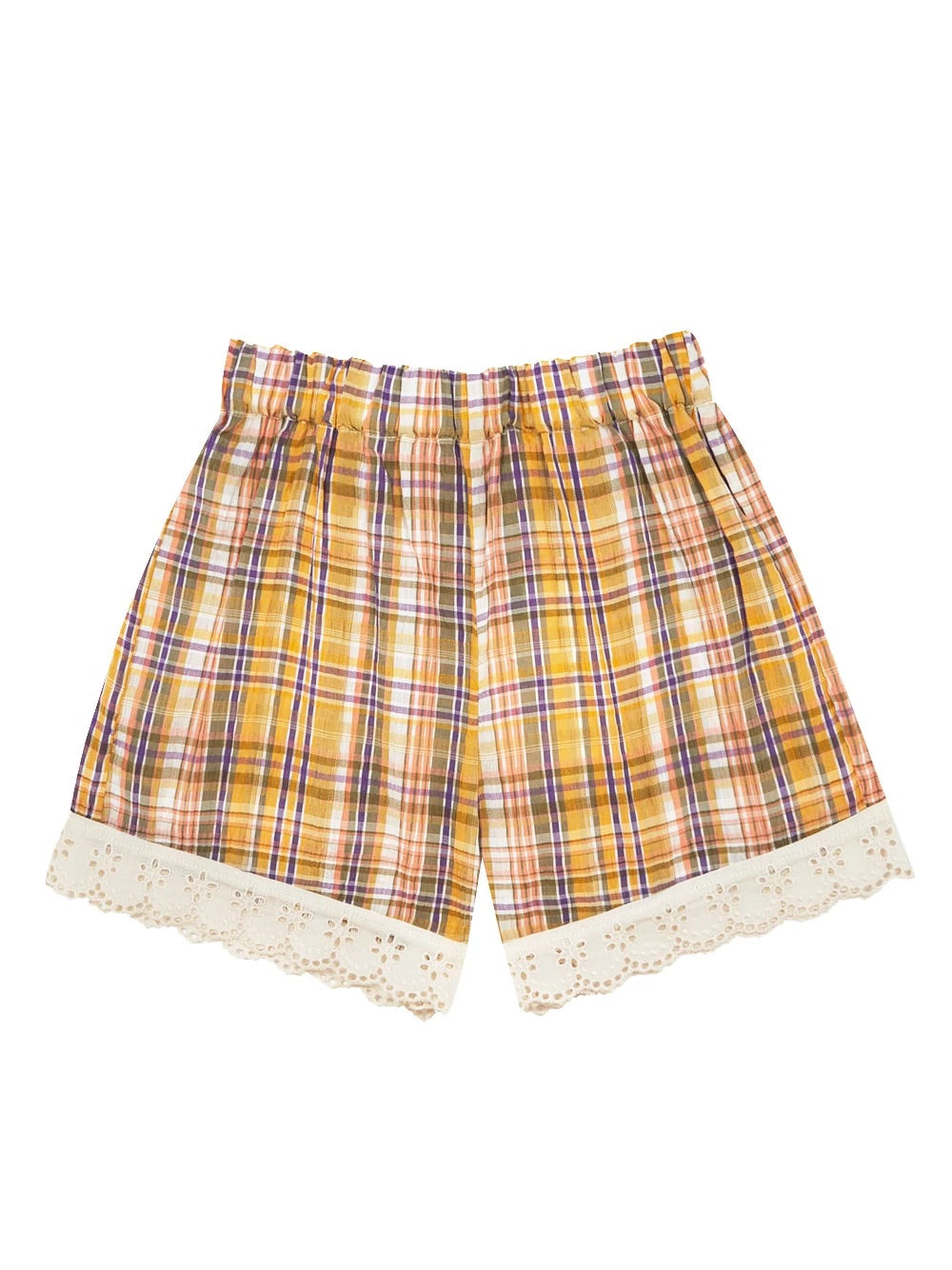 The New Society Andrea Short - Multi Colour Check - 3Y, 6Y