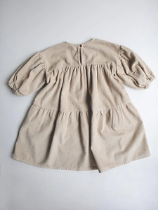The Simple Folk The Auvrie Dress - Oatmeal - 2/3Y, 4/5Y