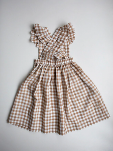 The Simple Folk The Gingham Pinafore - 2/3Y, 3/4Y, 5/6Y
